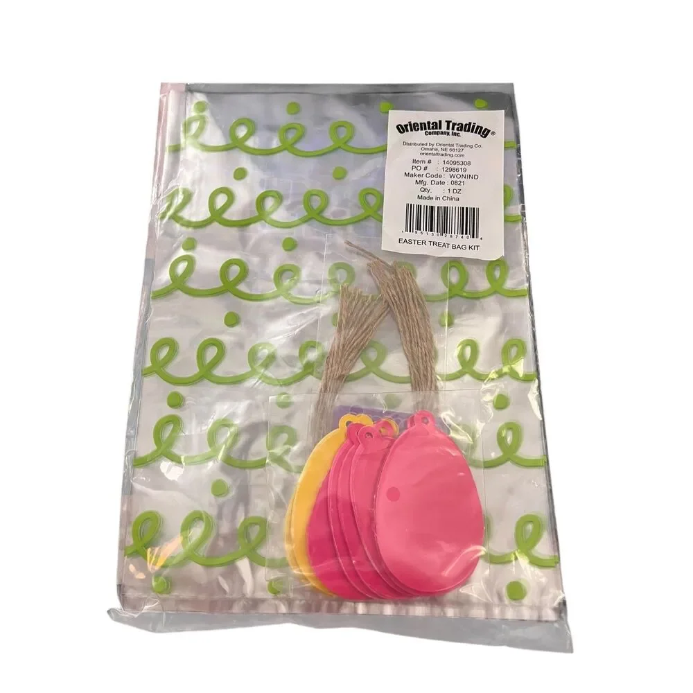 Easter Treat Cellophane Bag Kit - 12 Pc.